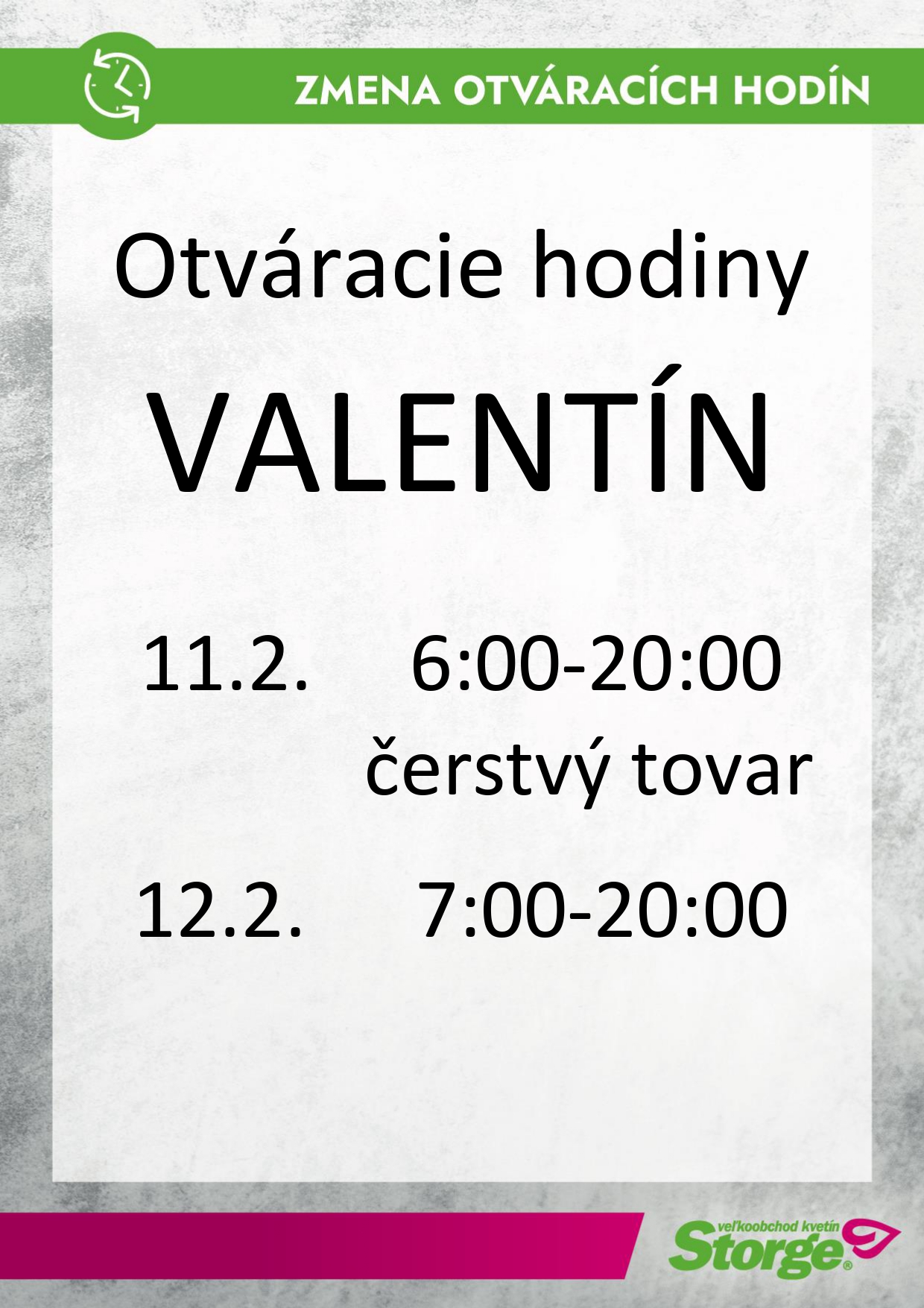 Otváracie hodiny Valentín