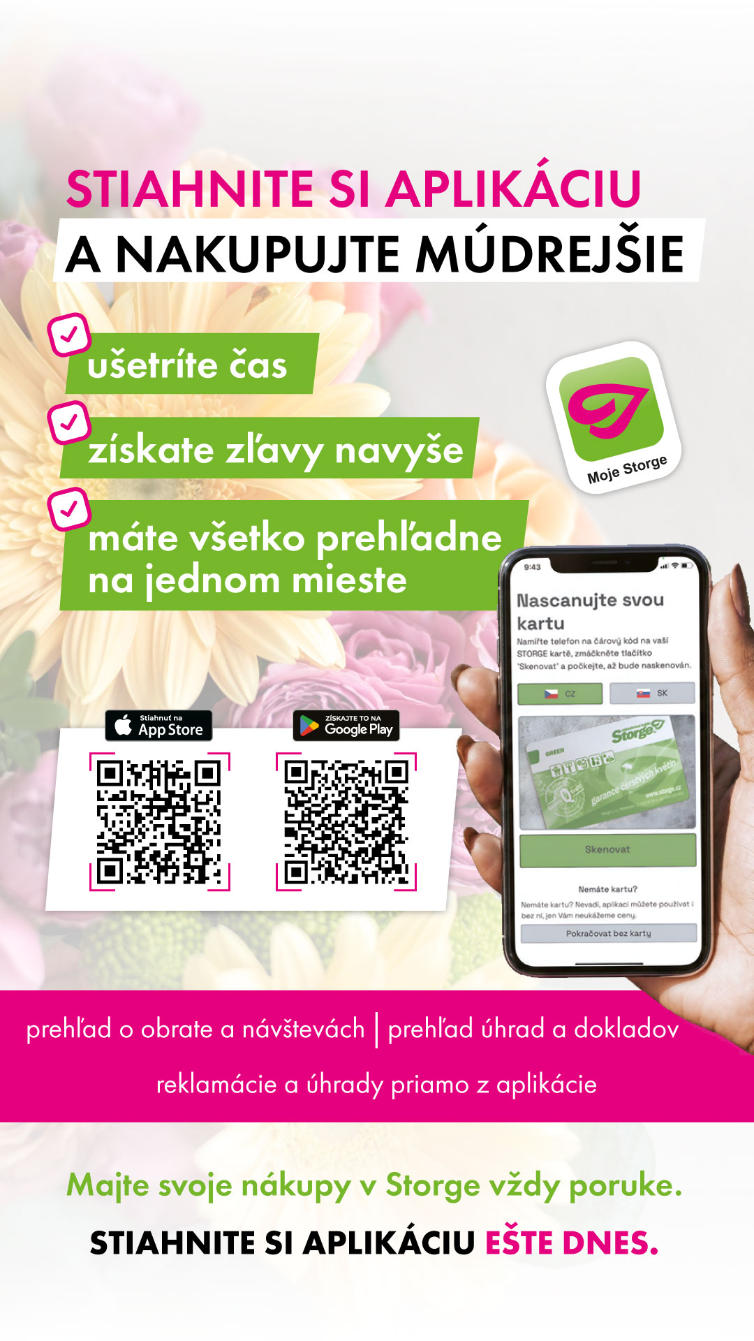 Máte aplikáciu Moja Storge? 📱
